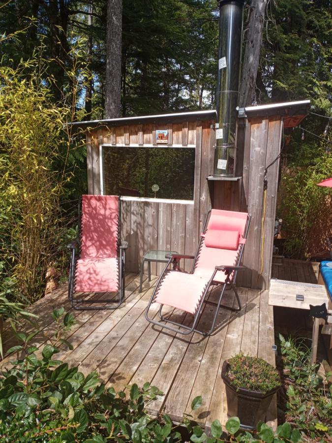 אוקלולט Forest Sweet Retreat Hot Tub & Wood Fired Sauna מראה חיצוני תמונה
